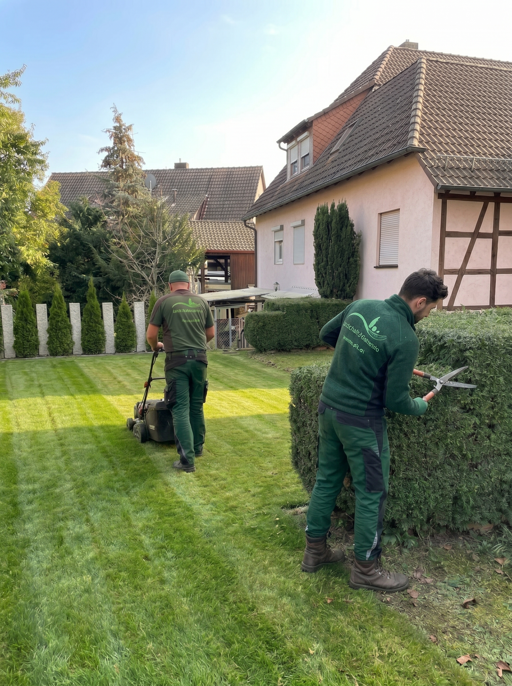 Professioneller Heckenschnitt und Rasenpflege in Stuttgart mit moderner Gartenpflege, präzisem Formschnitt und hochwertigem Garten- und Landschaftsbau von STROHGÄU GaLaBau