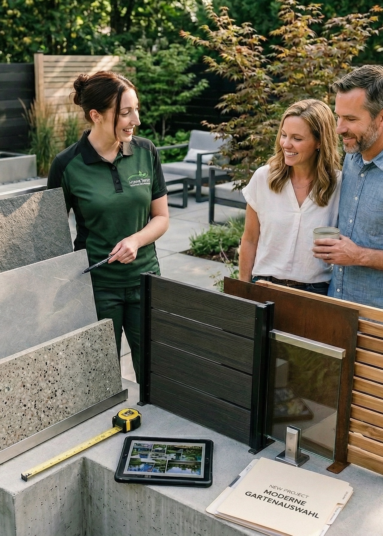 Professionelle Materialauswahl für moderne Gartengestaltung und Gartenplanung in Stuttgart mit hochwertigen Natursteinen, Pflasterarbeiten und Garten- und Landschaftsbau von STROHGÄU GaLaBau